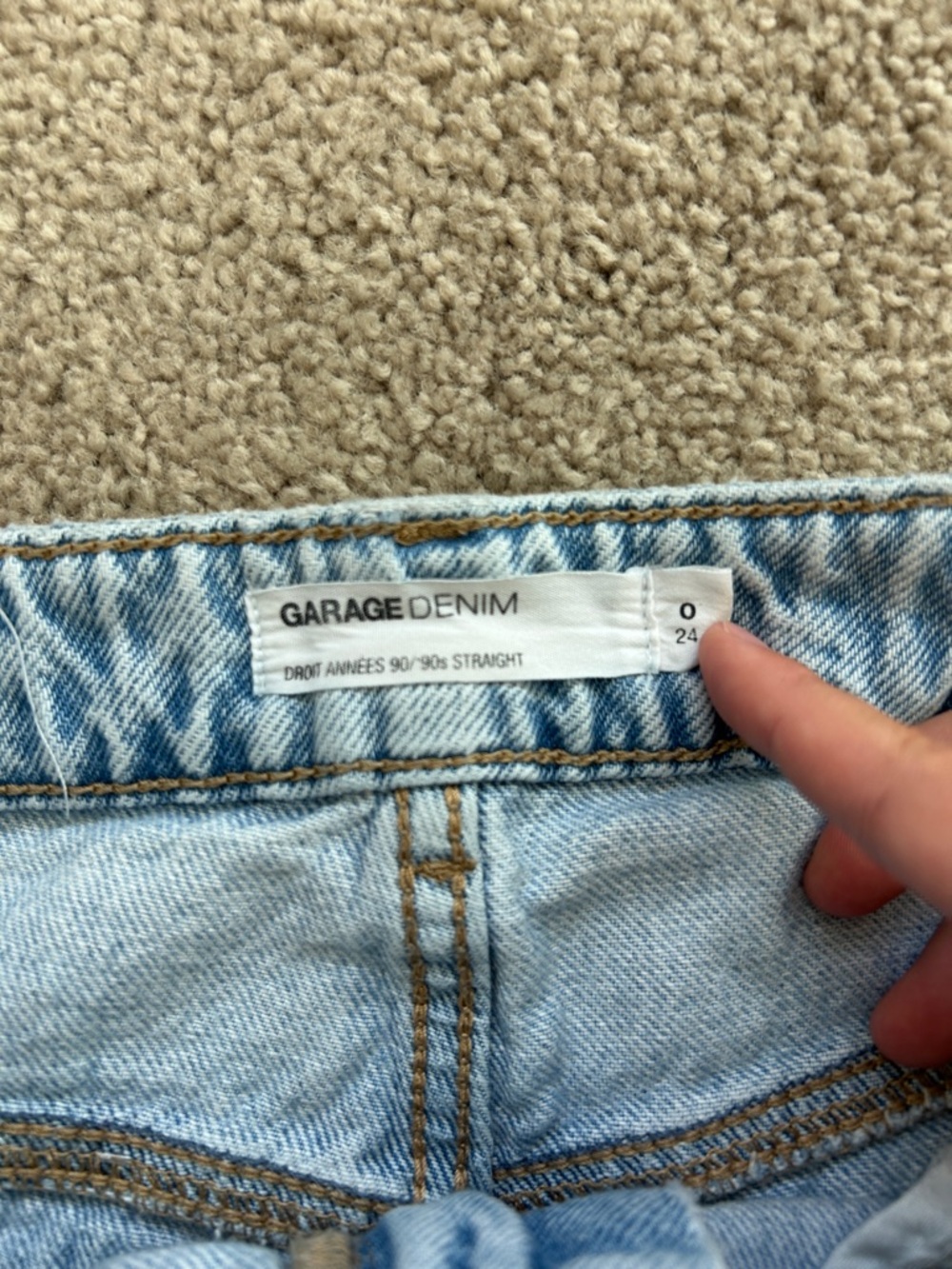 Women’s Garage Blue 90’s Straight Jeans - Picture 4 of 10